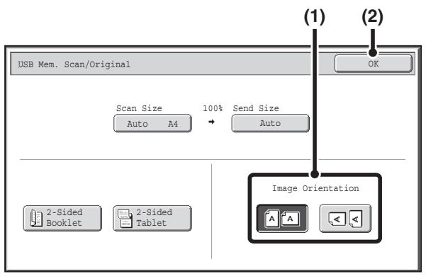 SHARP MX-2614N - Switch to USB memory mode and display the image settings screen. - 2