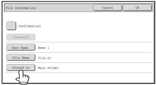 SHARP MX-2614N - Specifying the folder - 1