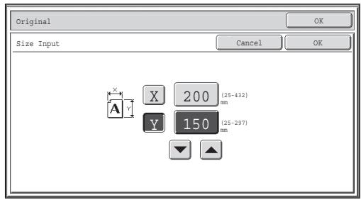 SHARP MX-2614N - Enter the original size. - 1