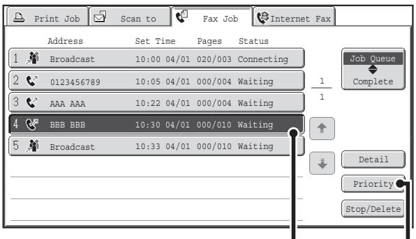 SHARP MX-2614N - GIVING PRIORITY TO A RESERVED FAX JOB - 2