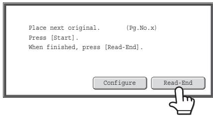SHARP MX-2614N - If the original was placed on the document glass, replace it with the next original and press the [COLOUR START] key or the [BLACK & WHITE START] key. - 1