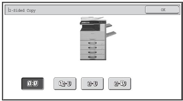 SHARP MX-2614N - 2-sided copy settings - 1