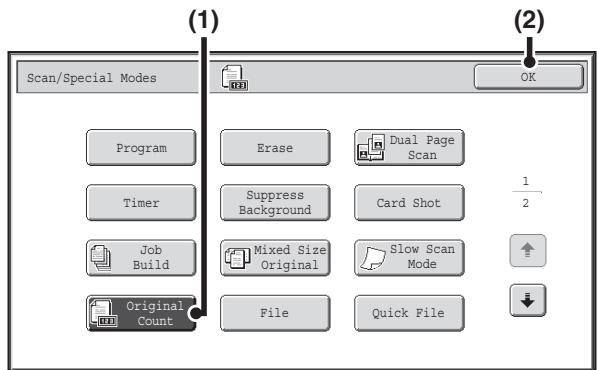 SHARP MX-2614N - Select the special modes. - 1
