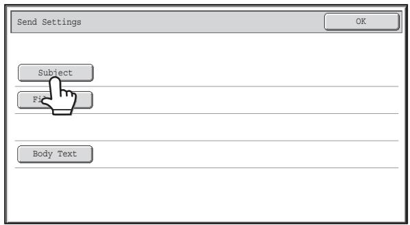 SHARP MX-2614N - Touch the [Send Settings] Key in the base screen. - 1