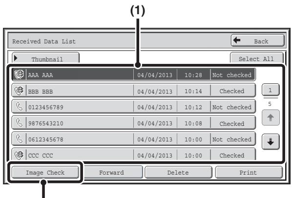 SHARP MX-2614N - When an image is received, a confirmation prompt will appear. Touch the [Yes] key. - 1