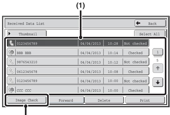 SHARP MX-2614N - When an image is received, a confirmation prompt will appear. Touch the [Yes] key. - 1