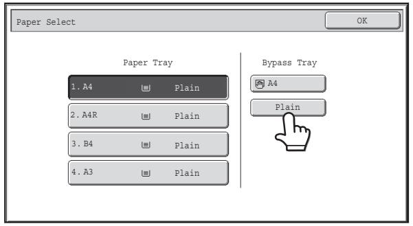 SHARP MX-2614N - Place paper in the bypass tray. - 3