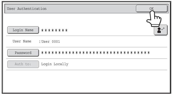 SHARP MX-2614N - Touch the [Password] key. - 4