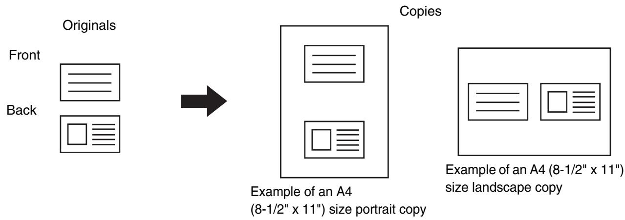 SHARP MX-2614N - COPYING BOTH SIDES OF A CARD ON ONE SHEET OF PAPER (Card Shot) - 1