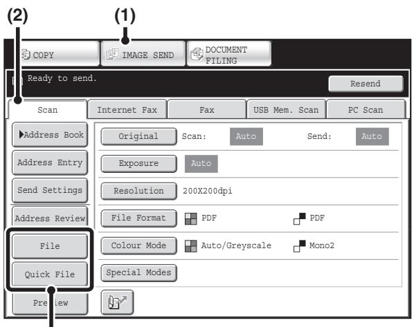 SHARP MX-2614N - Example: Base screen of scan mode - 1
