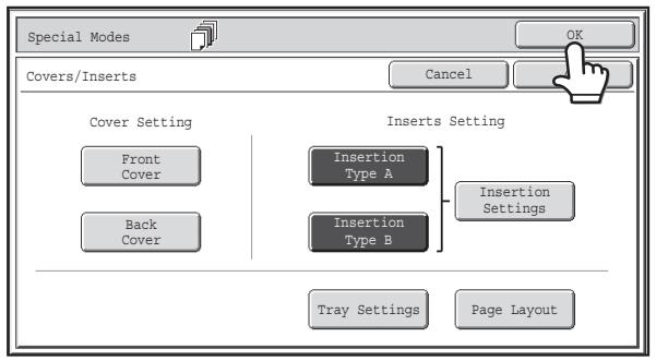 SHARP MX-2614N - Specify the pages where inserts A and B will be inserted. - 2