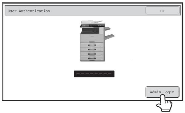 SHARP MX-2614N - Login by user number - 1