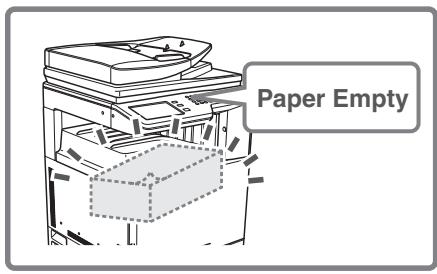SHARP MX-2614N - Changing the paper size used for a print job - 1