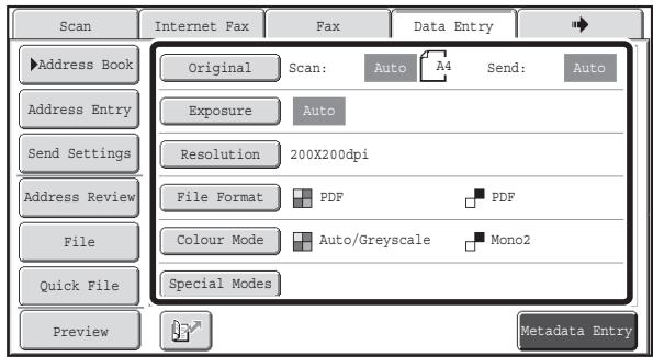 SHARP MX-2614N - Enter the selected metadata item. - 3