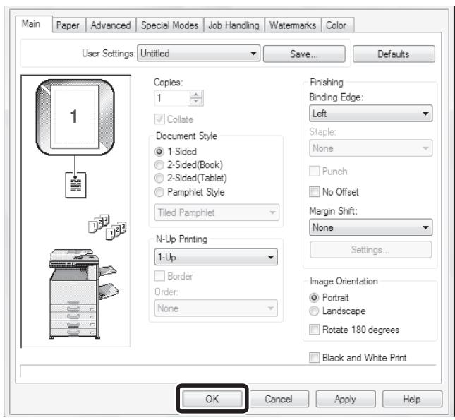 SHARP MX-2614N - Click the [Printing Preferences] button on the [General] tab. - 1