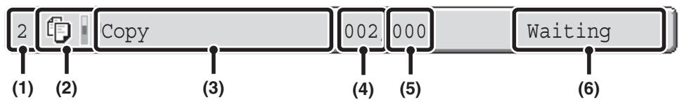 SHARP MX-2614N - Job key display - 1
