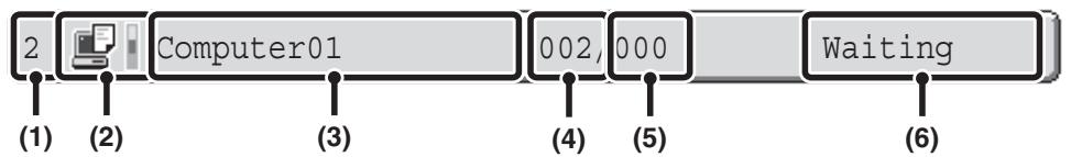 SHARP MX-2614N - Job key display - 1