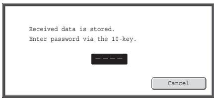 SHARP MX-2614N - PRINTING A PASSWORD-PROTECTED FAX (Hold Setting For Received Data Print) - 1