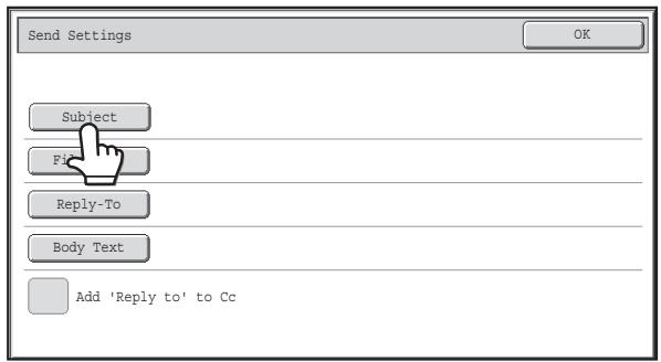 SHARP MX-2614N - Touch the [Send Settings] key in the base screen. - 1