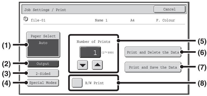 SHARP MX-2614N - PRINT SETTINGS SCREEN - 1