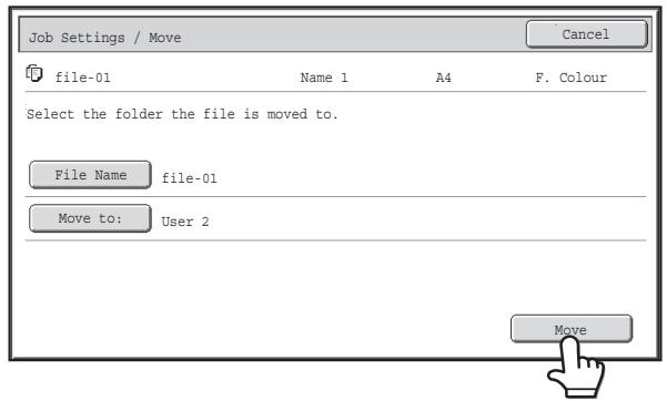 SHARP MX-2614N - Select the destination folder. - 1