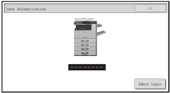 SHARP MX-2614N - AUTHENTICATION BY USER NUMBER - 1