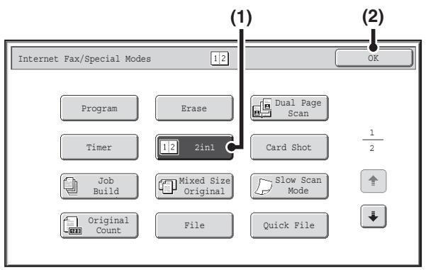 SHARP MX-2614N - Select the special modes. - 1