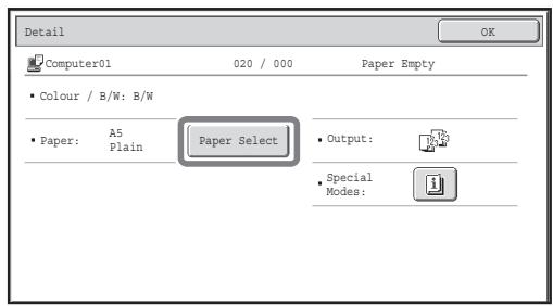 SHARP MX-2614N - Check details on the job. - 2
