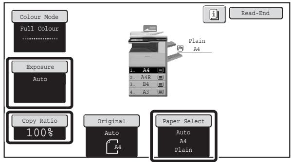 SHARP MX-2614N - Touch the [Change] key. - 1
