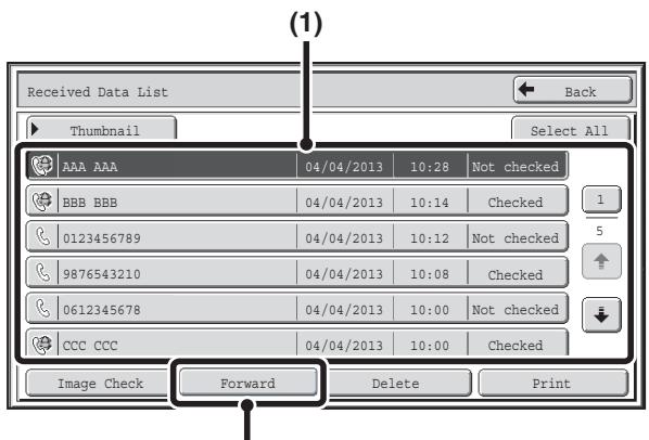 SHARP MX-2614N - When an image is received, a confirmation prompt will appear. Touch the [Yes] key. - 1
