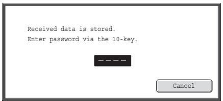 SHARP MX-2614N - PRINTING A PASSWORD-PROTECTED FAX (Hold Setting For Received Data Print) - 1