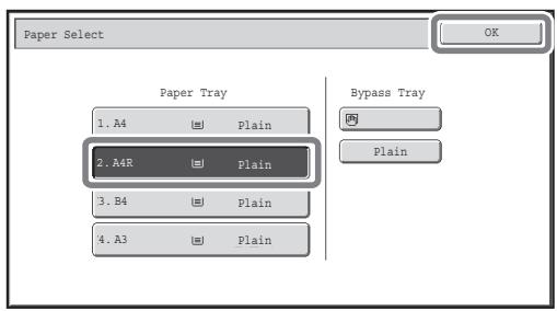 SHARP MX-2614N - Change the paper size used for the job. - 1