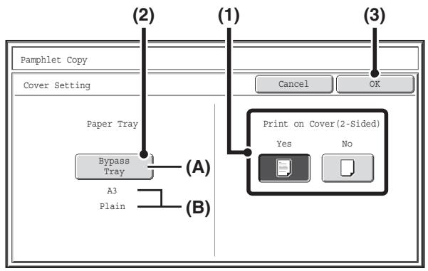 SHARP MX-2614N - Select pamphlet copy settings. - 1