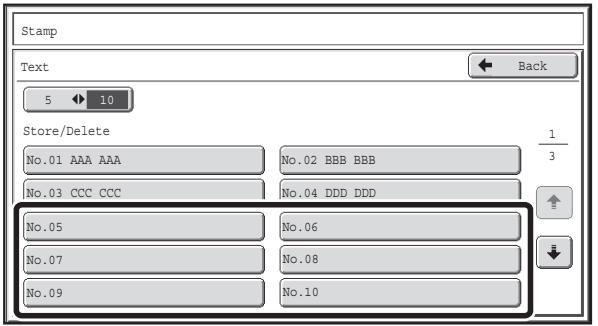 SHARP MX-2614N - Touch the [Text] key in the stamp selection screen. - 2