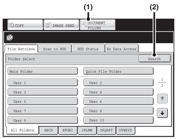 SHARP MX-2614N - SEARCHING FOR A STORED FILE - 3