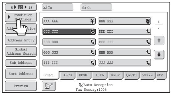 SHARP MX-2614N - BASE SCREEN OF FAX MODE - 4