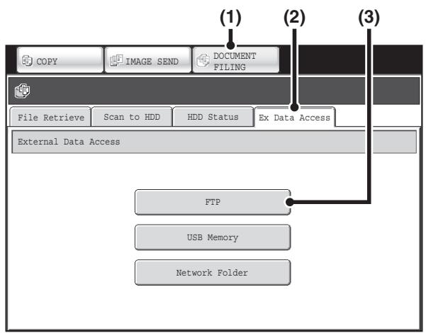 SHARP MX-2614N - DIRECTLY PRINTING A FILE ON AN FTP SERVER - 2