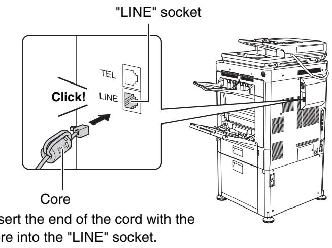 SHARP MX-2614N - CONNECTION TO THE TELEPHONE LINE - 1