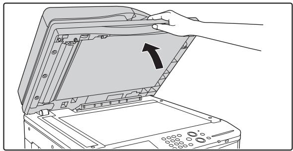 SHARP MX-2614N - PLACING THE ORIGINAL ON THE DOCUMENT GLASS - 1