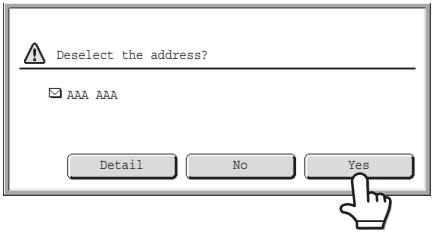 SHARP MX-2614N - CHECKING AND DELETING THE SELECTED DESTINATIONS - 5