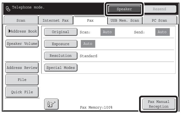 SHARP MX-2614N - RECEIVING A FAX MANUALLY - 1