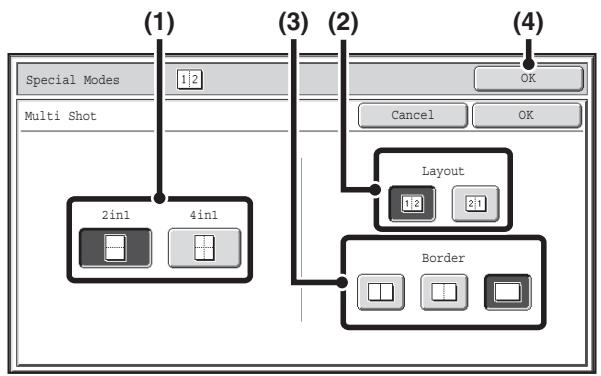 SHARP MX-2614N - (1) Touch the [Special modes] - 1