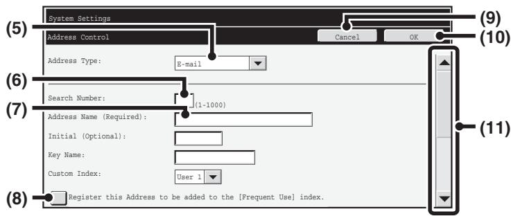 SHARP MX-2614N - Example: Address book screen - 2
