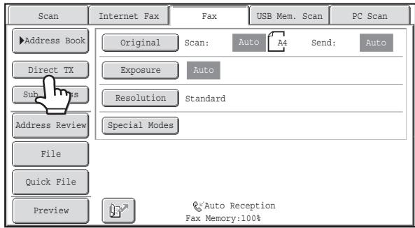 SHARP MX-2614N - Enter the destination fax number. - 2