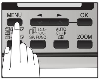 SHARP MX-FX12 - Press the [MENU] key. - 1