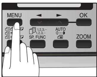 SHARP MX-FX12 - Press the [MENU] key. - 1