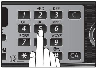 SHARP MX-FX12 - Press the numeric keys to select the number of recall attempts. - 1