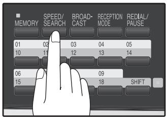 SHARP MX-FX12 - USING THE SEARCH KEY - 1