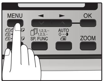 SHARP MX-FX12 - Press the [MENU] key. - 1