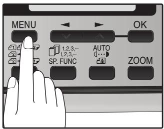 SHARP MX-FX12 - Press the [MENU] key. - 1